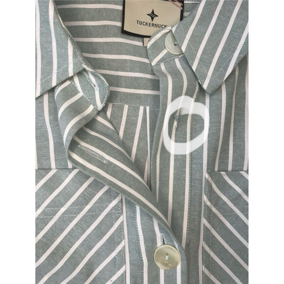 Tuckernuck Striped Mini Dress in Blue and White - Picture 9 of 13